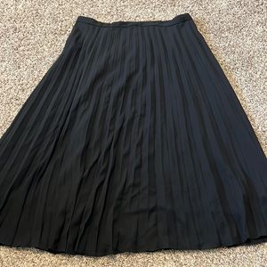 Black J. Crew Pleated skirt